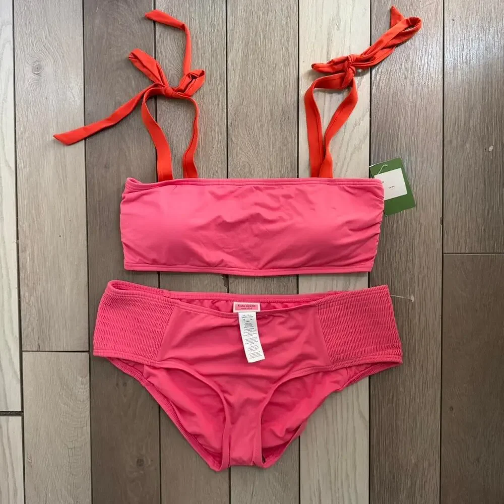 Kate spade colorblock bandeau bikini